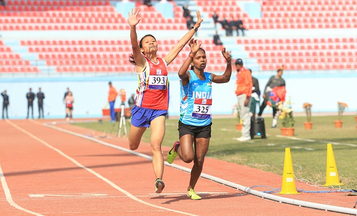 ०.०१ सेकेण्डको अन्तरले जितिन् सन्तोषीले नेपालकालागि स्वर्ण