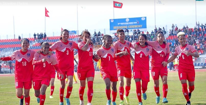 १३ औं साग : महिला फुटबलमा नेपालको विजयी सुरुवात