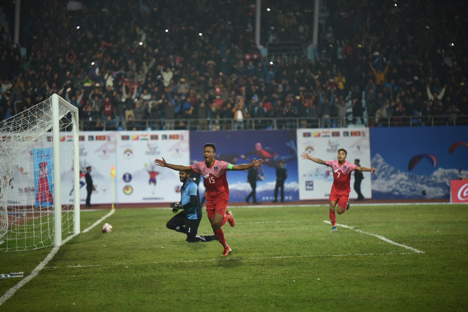 इन्जुरी टाइममा गोल खाएपछि नेपाल श्रीलंकासँग बराबरीमा रोकियो