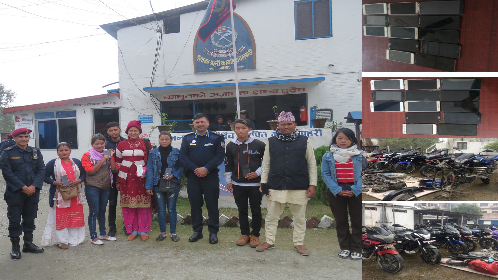 मोरङ प्रहरीको सक्रियतामा हराएका मोटरसाइकल भेटिए