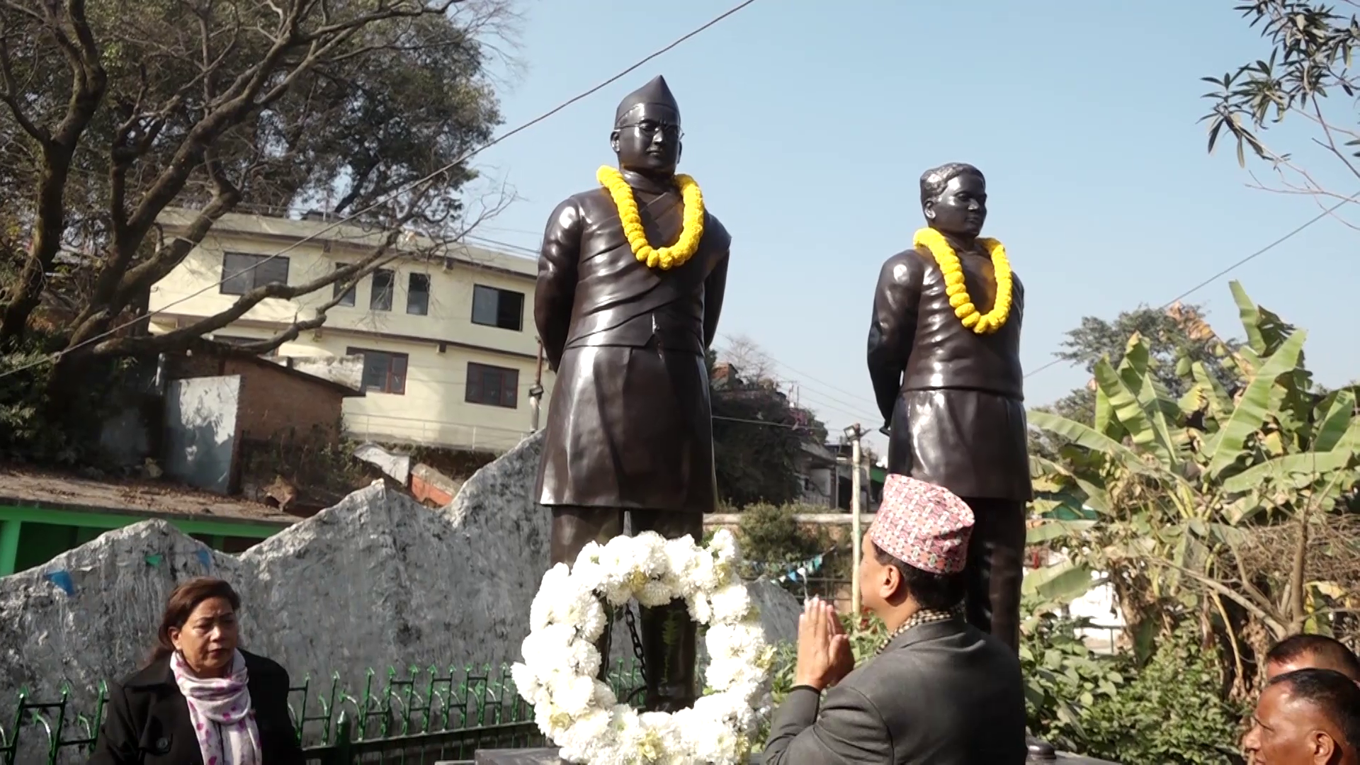 सहिद गंगालाल श्रेष्ठ र दशरथ चन्दको शालिक अनावरण