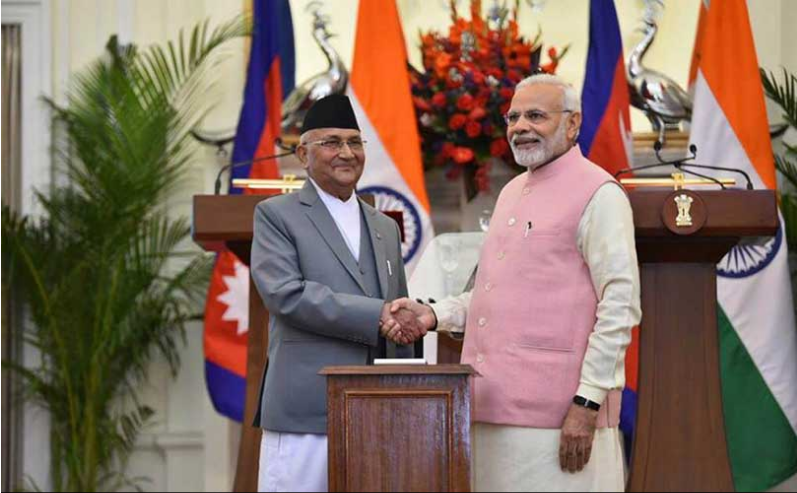 प्रधानमन्त्री ओली र भारतीय प्रधानमन्त्री मोदीले आज आईसिपिको उद्घाटन गर्दै