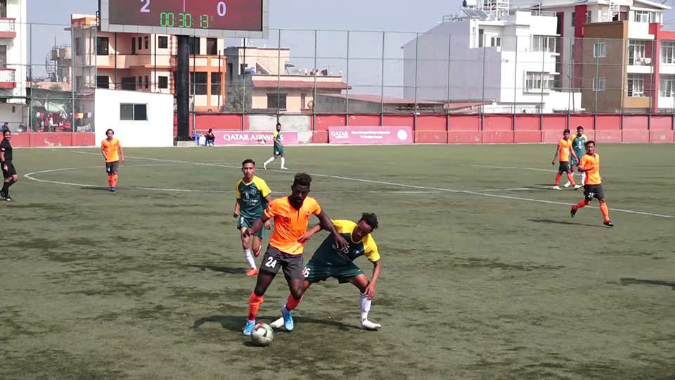 ‘ए’ डिभिजन लिग : जावलखेल र हिमालयन शेर्पाले अंक बाँडे