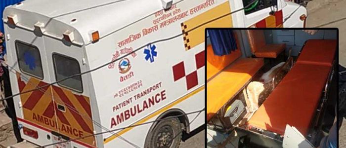 गाउँपालिकाको एम्बुलेन्सभित्र मरेको चित्तल भेटिएपछि…