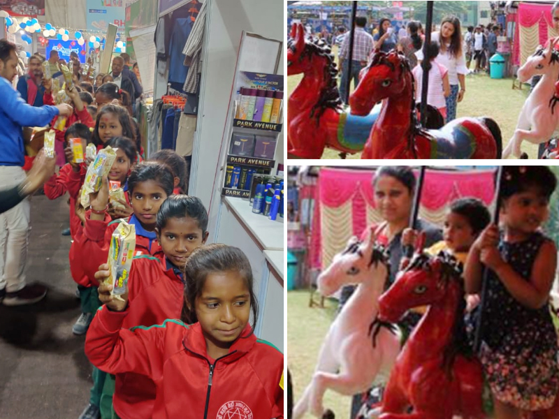 रंगेली महर्षीका विद्यार्थीलाई राउन्ड टेबल १५ले घुमायो विराट एक्स्पो