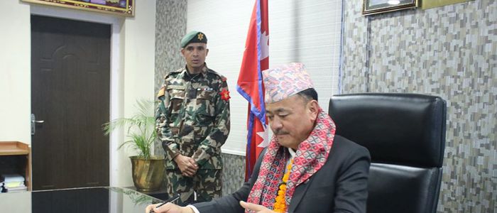 मन्त्री नेम्वाङले सम्हाले शहरी विकासको जिम्मेवारी