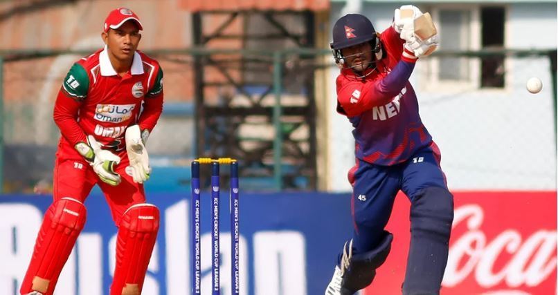 नेपालले ओमानलाई दियो २५० रनको कीर्तिमानी लक्ष्य