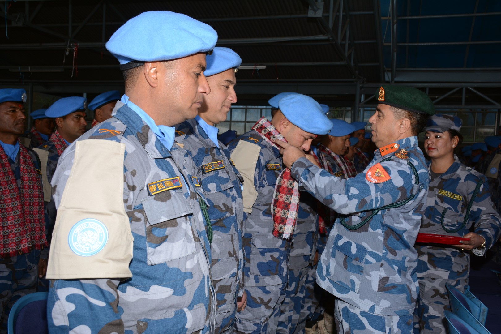 सशस्त्र प्रहरी बलका शान्ति मिसन टोलीको बिदाइ