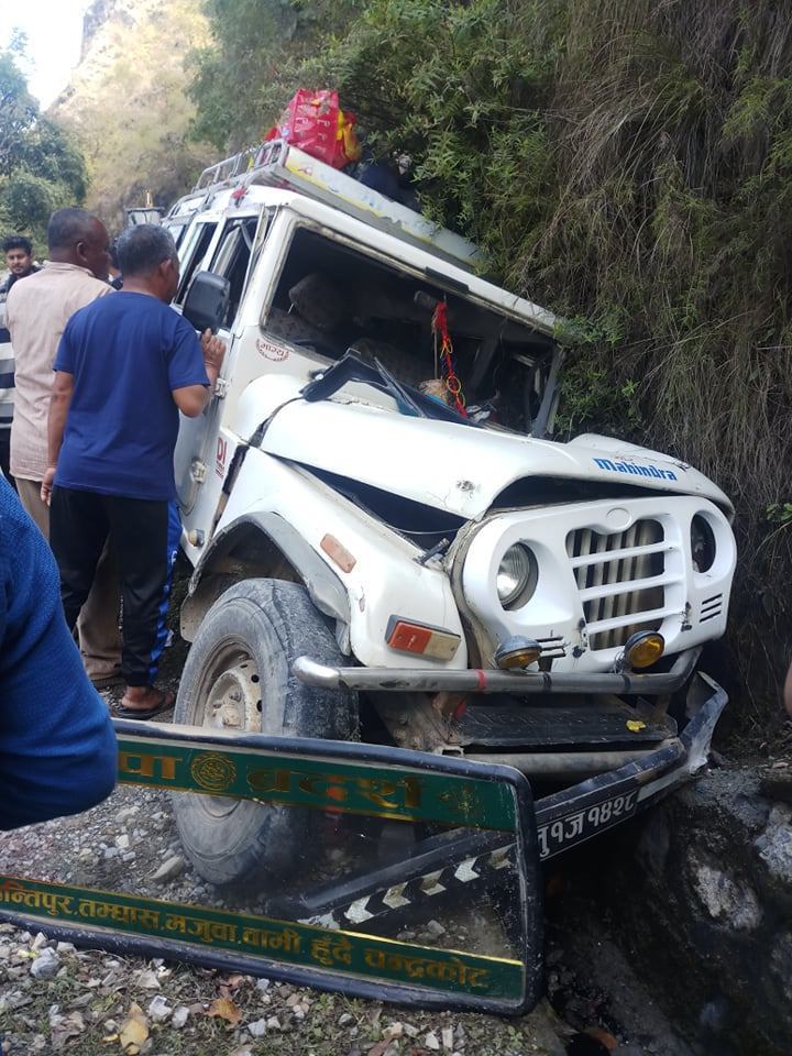 पाल्पामा जिप दुर्घटना हुदाँ एक जनाको मृत्य, ५ जना घाईते