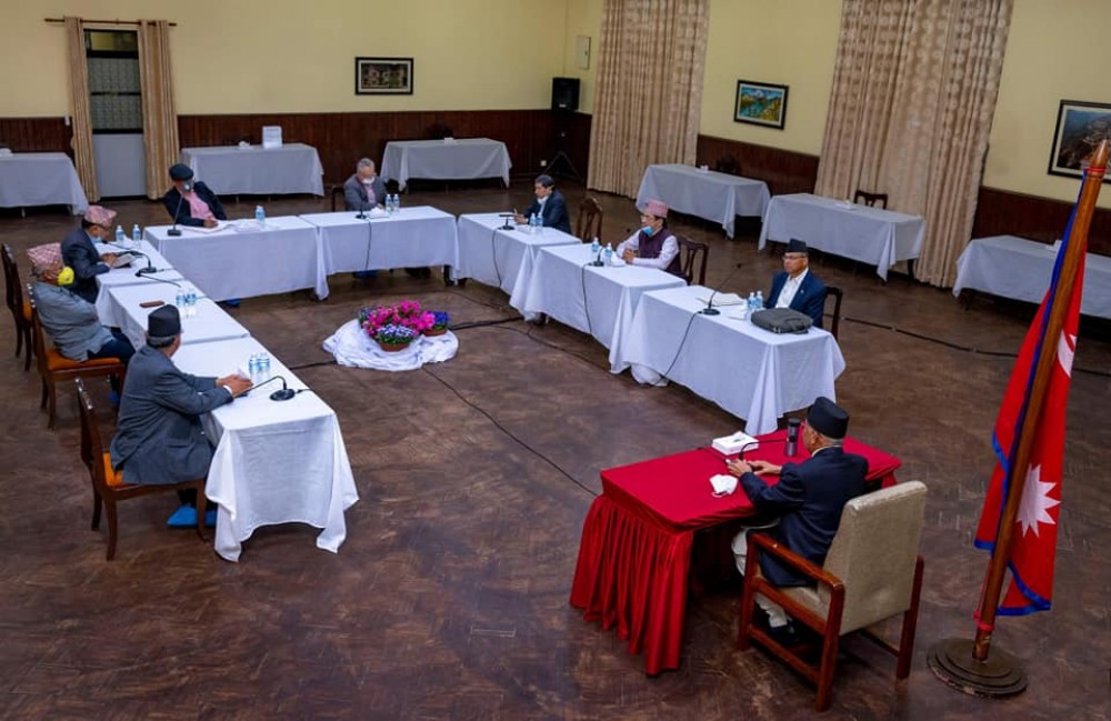 नेकपाको सचिवालय बैठक बालुवाटारमा सुरु