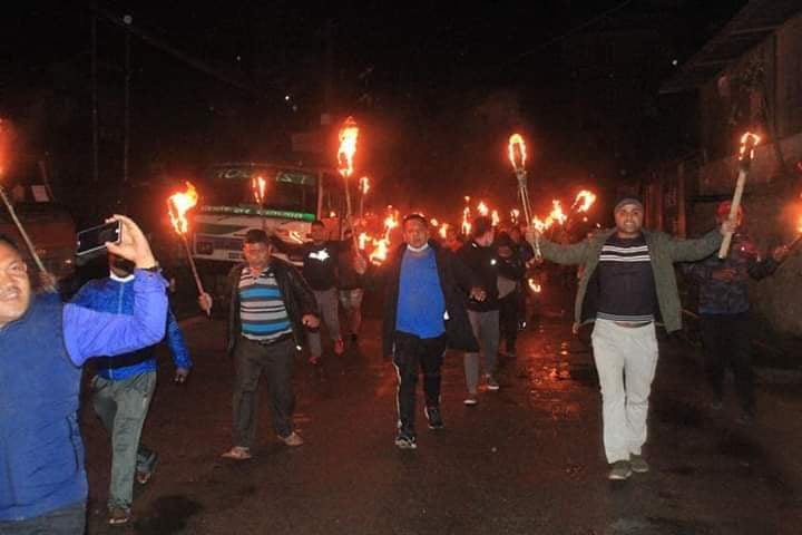 सरकारको विरोधमा काँग्रेसको राँके जुलुस