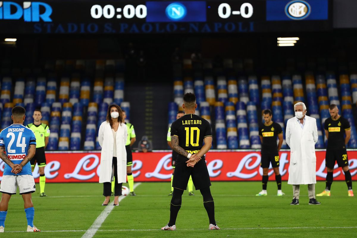 इन्टर मिलानद्वारा नेपोलीमाथि २–० को जित दर्ता