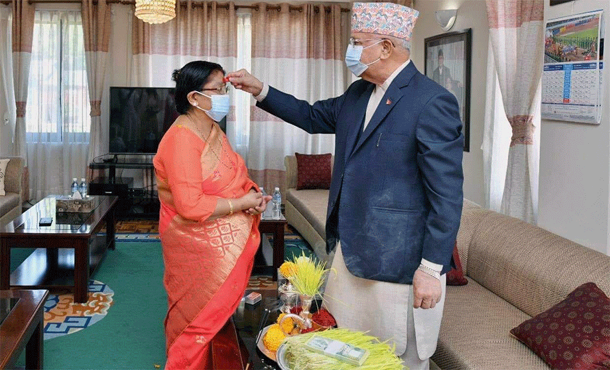 प्रधानमन्त्रीले लगाएनन् यस वर्ष दशैंको टीका