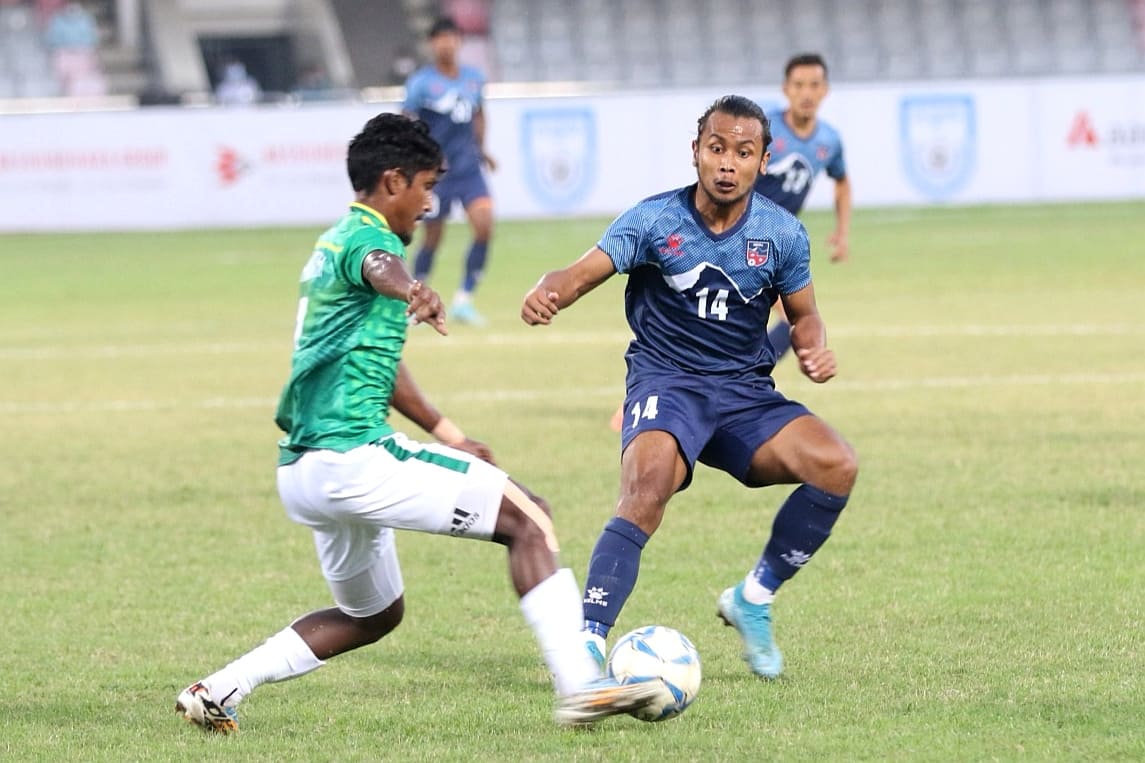 नेपाल र बंगलादेशको गोलरहित बराबरी