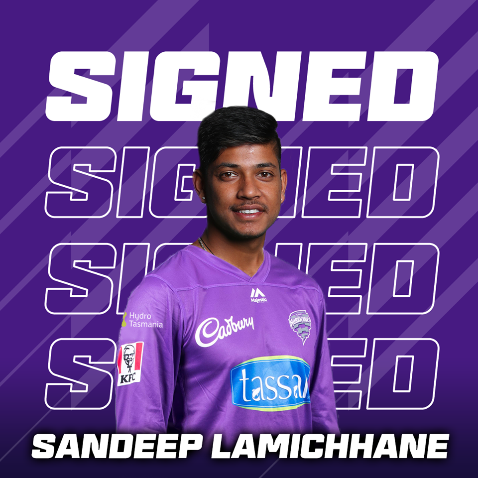 सन्दीपले होबार्ट हरिकेन्सबाट बिग ब्यास खेल्ने