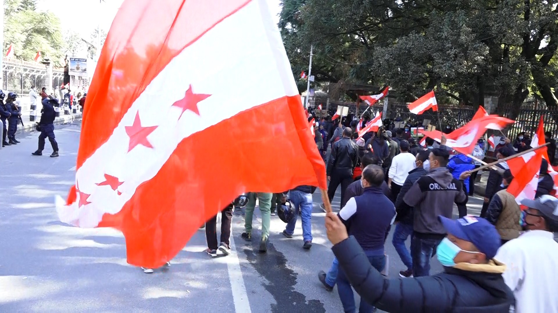 तस्बिरमा हेर्नुहोस् कांग्रेसको प्रदर्शन