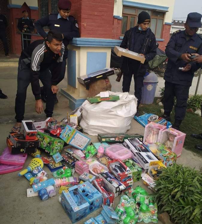 कपिलवस्तुबाट भन्सार छलि गरिएका अबैध समान बरामद