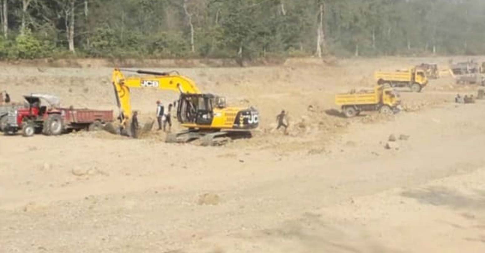 ७ जेसिभी प्रहरी नियन्त्रणमाः मापदण्ड विपरित उत्खनन् गरेको आरोप