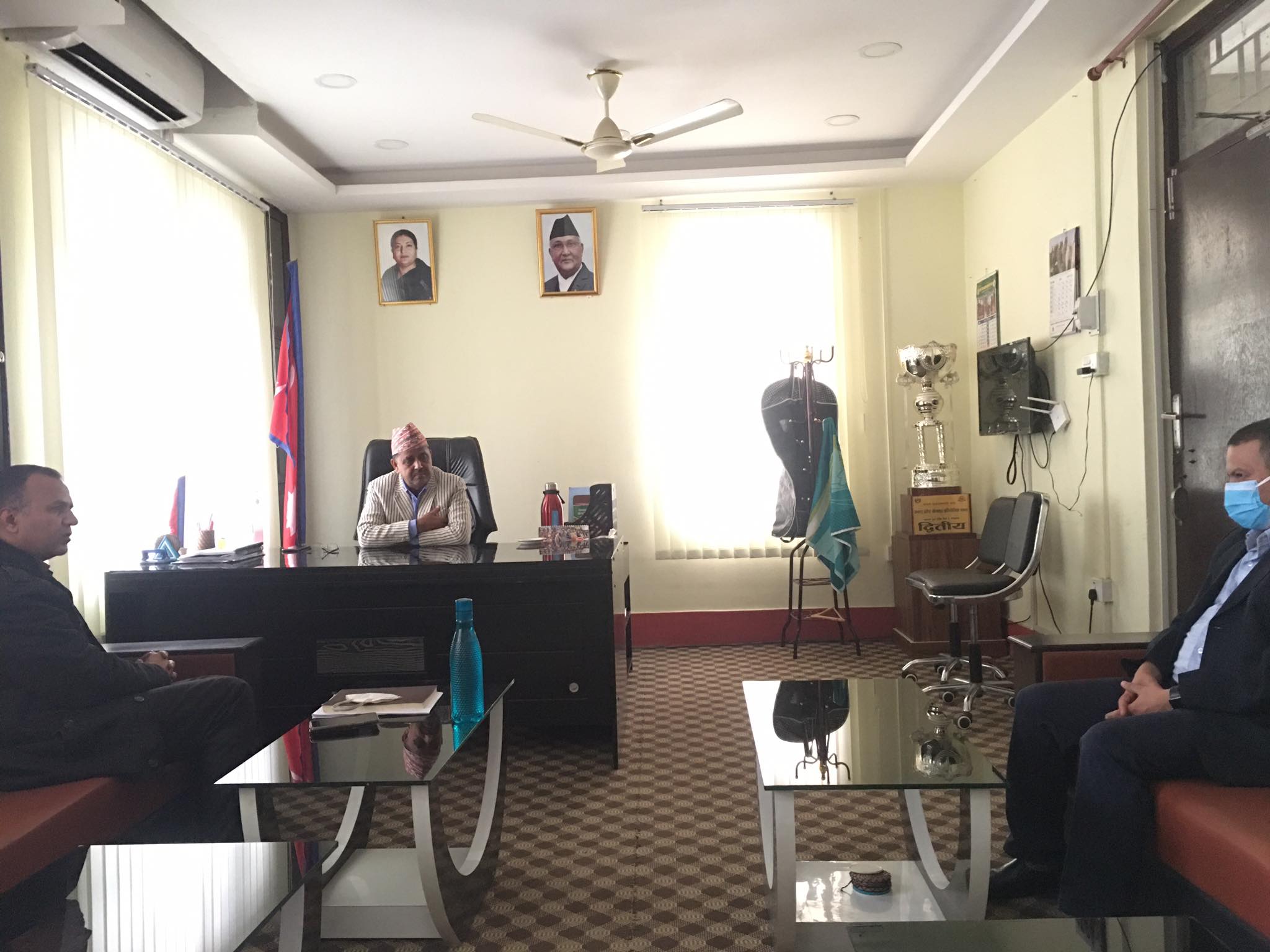 हुलाकी राजमार्गको निर्माण प्रगतिमा मन्त्री घिमिरेको चासो