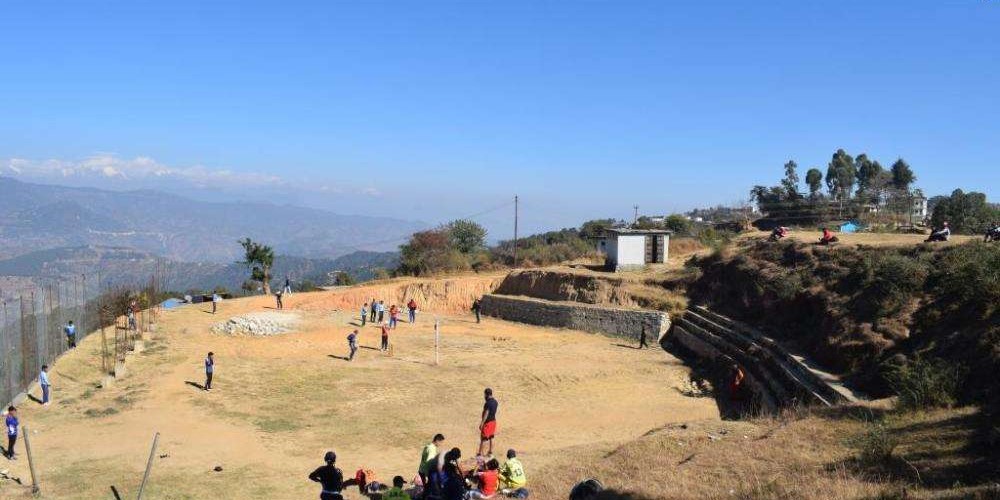 बाँदर लड्ने भीरमा यसरी बनाइयो आकर्षक खेलमैदान