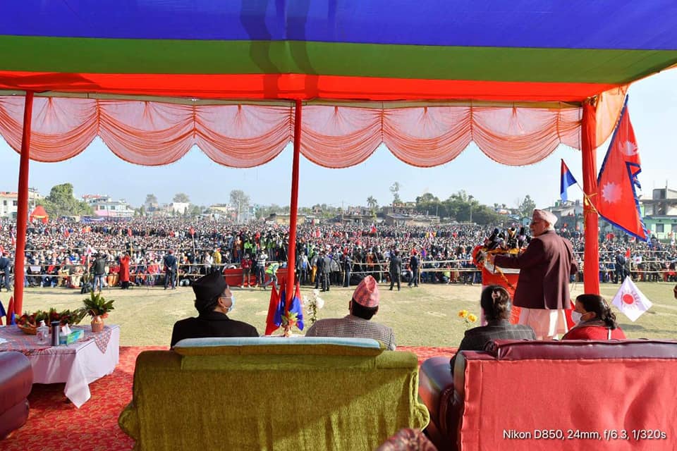 नेकपा ओली समूहको प्रदेश आमसभाले दियो निर्वाचनको रौनक