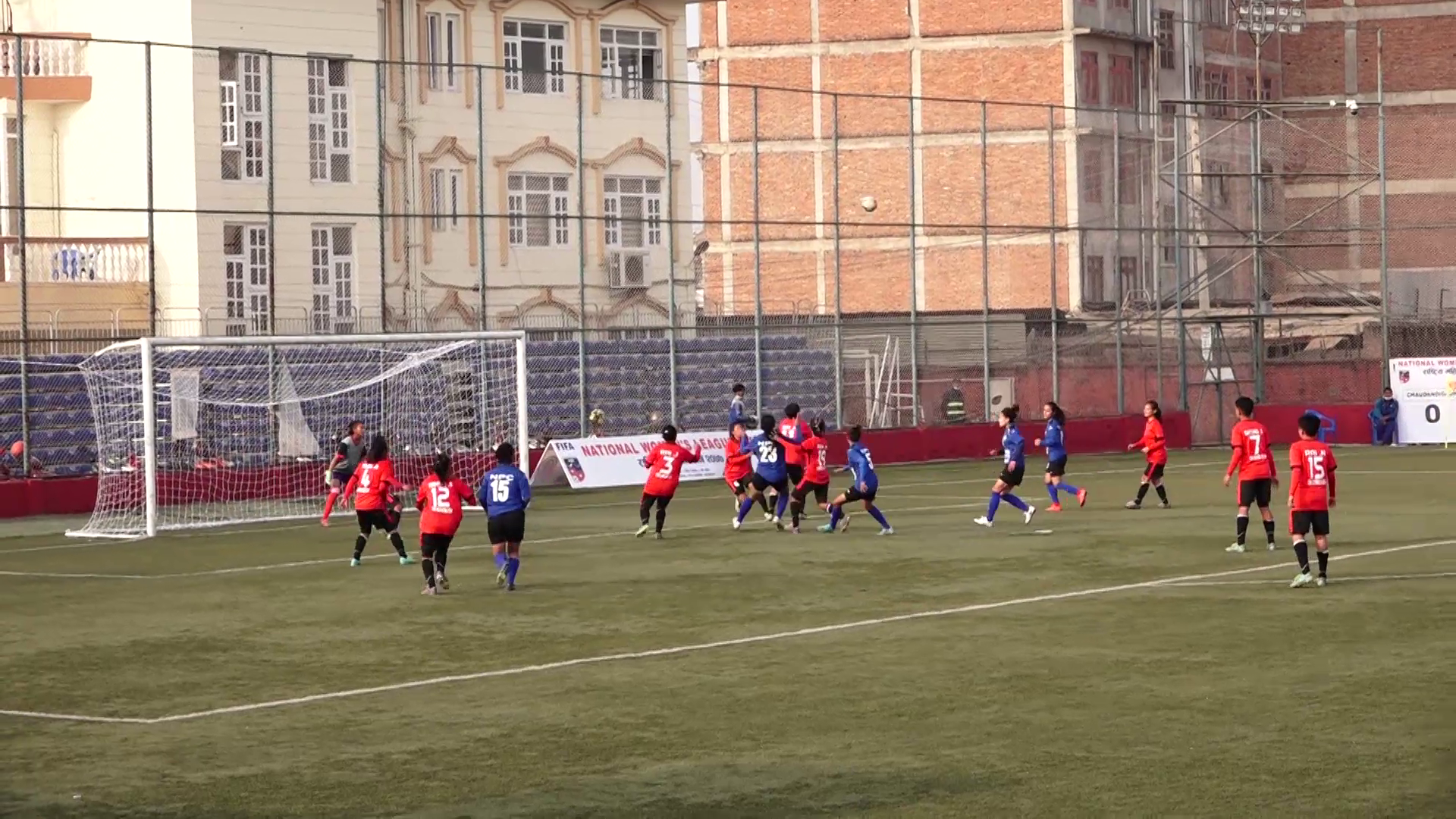 महिला लिग फुटबलमा पुलिससँग चौदण्डीगढी नगरपालिका ६–०ले पराजित