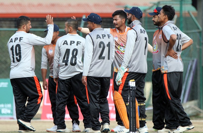 पीएम कपः एपीएफले गण्डकी प्रदेशलाई ६ विकेटले हरायो