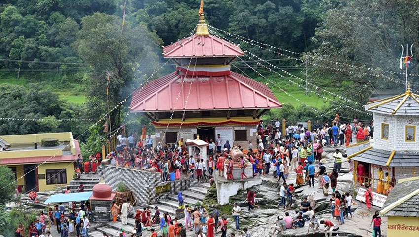 गलेश्वर मन्दिर पित्तलले छाइने