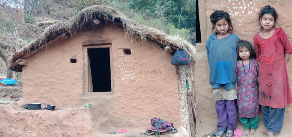 भोक लाग्दा माटो खान्छन् टुहुरा बालिका