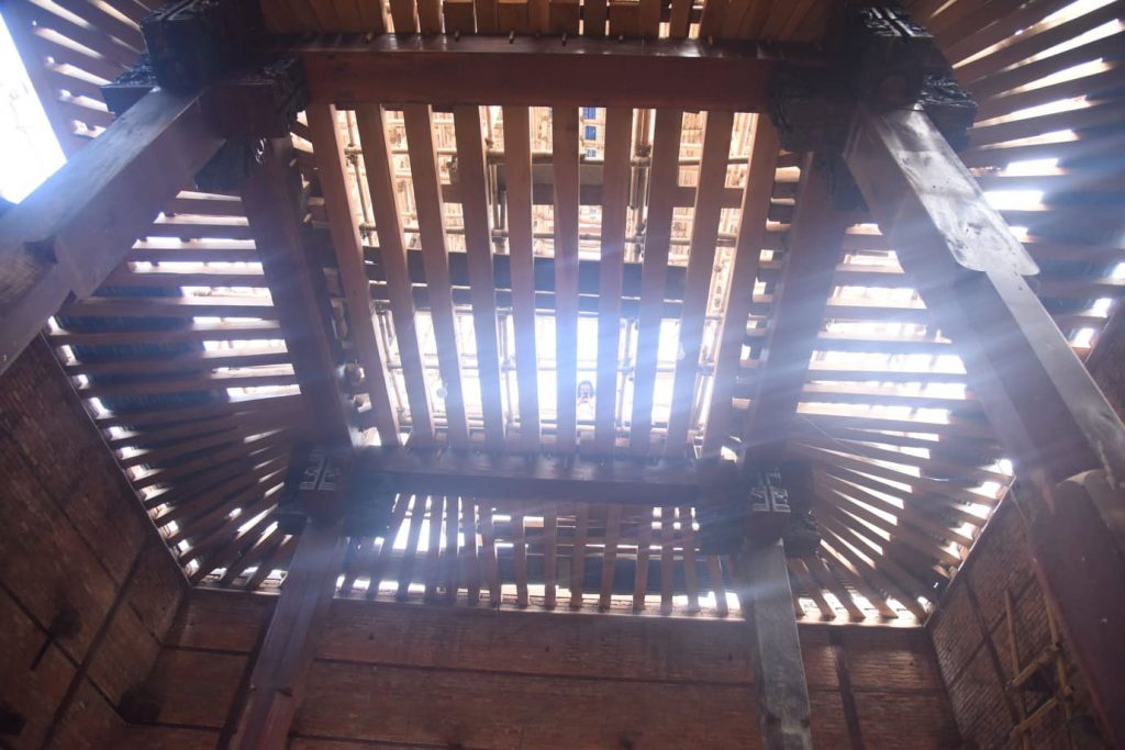 काष्ठमण्डप पुनर्निर्माण ९० प्रतिशत सम्पन्न