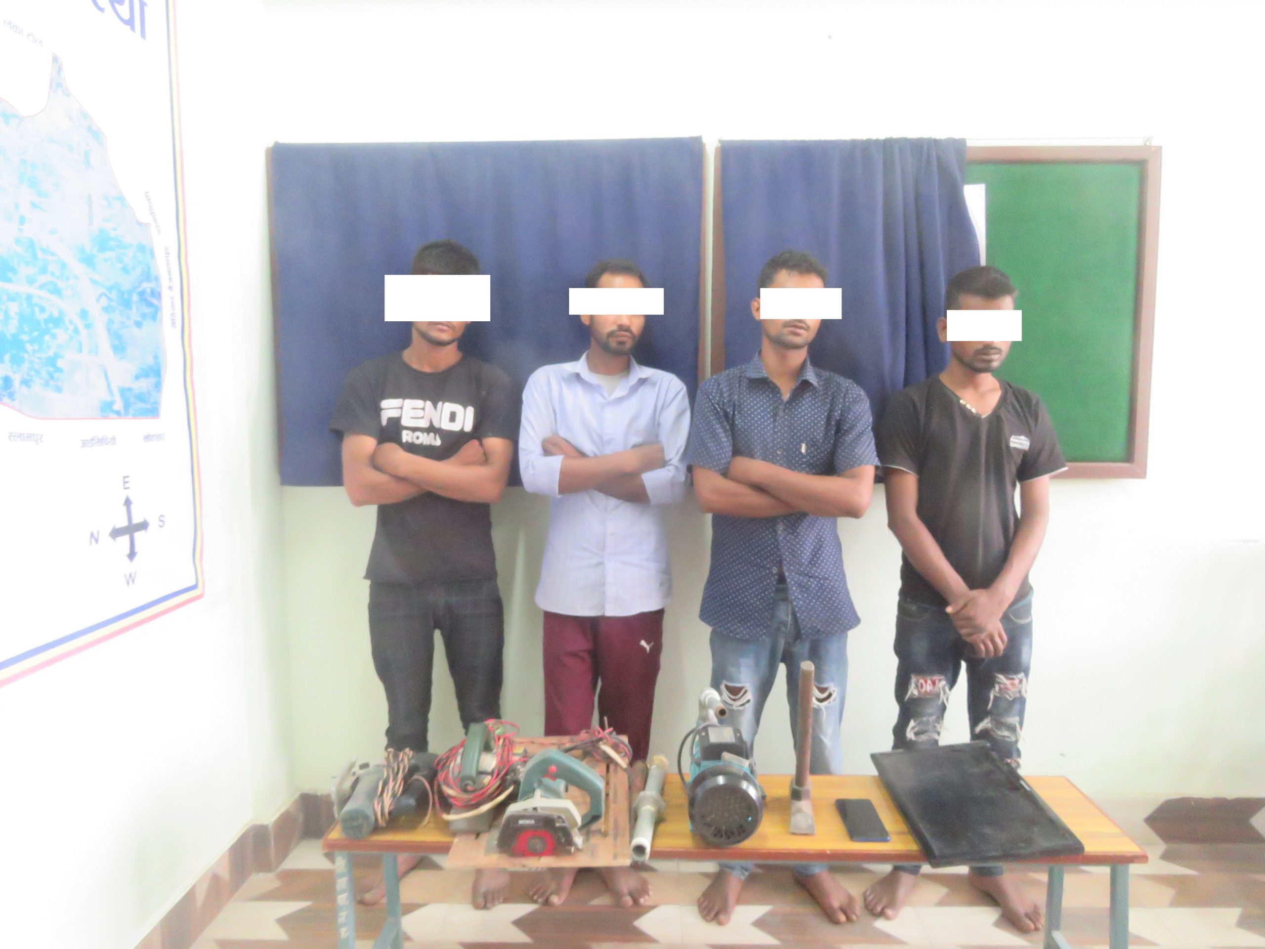 चोरीको आरोपमा विराटनगरबाट चार जना पक्राउ