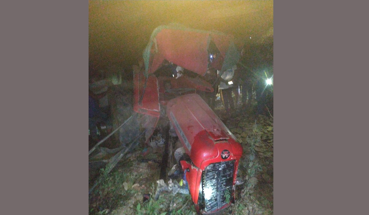 ट्याक्टर दुर्घटनाका मृत्यकमध्ये ४ जनाको सनाखत
