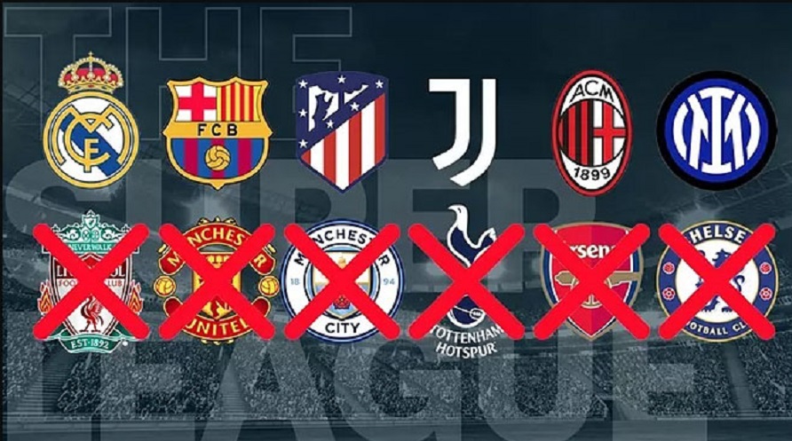 विवाद बढेपछि इंग्लिस क्लबले छाडे युरोपेली सुपर लिग