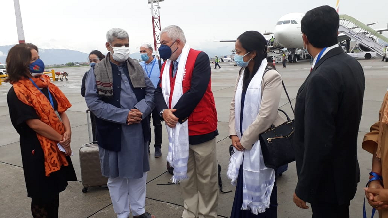 स्पेन सरकारले दिएको अत्यावश्यक स्वास्थ्य सामग्री नेपाल आइपुग्यो