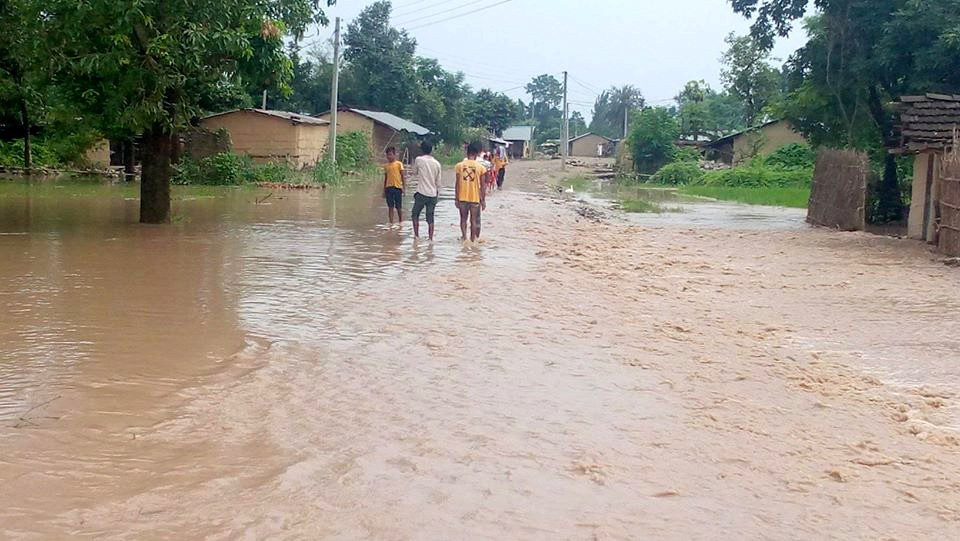 जनकपुरका अधिकांश स्थान डुबानमा