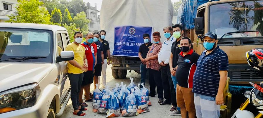 ८५ परिवारलाई विराटनगर सेन्ट्रल राउन्ड टेबल–१५ को खाद्यान्न सहयोग