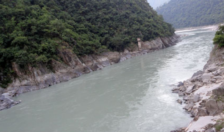 महाकाली नदीको बहाव घट्दो क्रममा