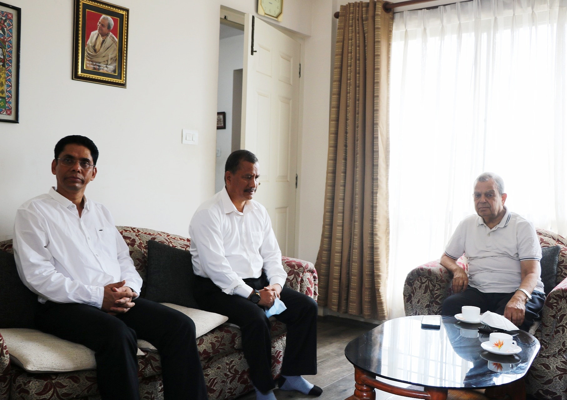 विप्लव र महन्थ ठाकुरबीच भेटवार्ता