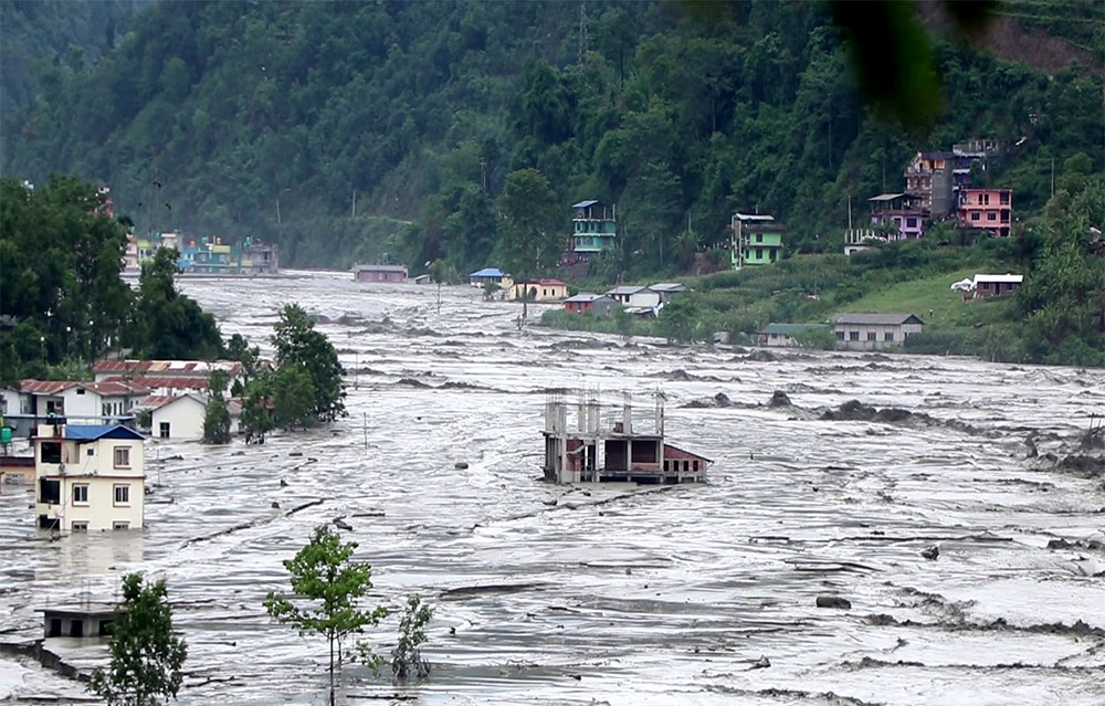 अत्यधिक वर्षा, पहिरो र कटानका कारण मेलम्चीमा क्षति