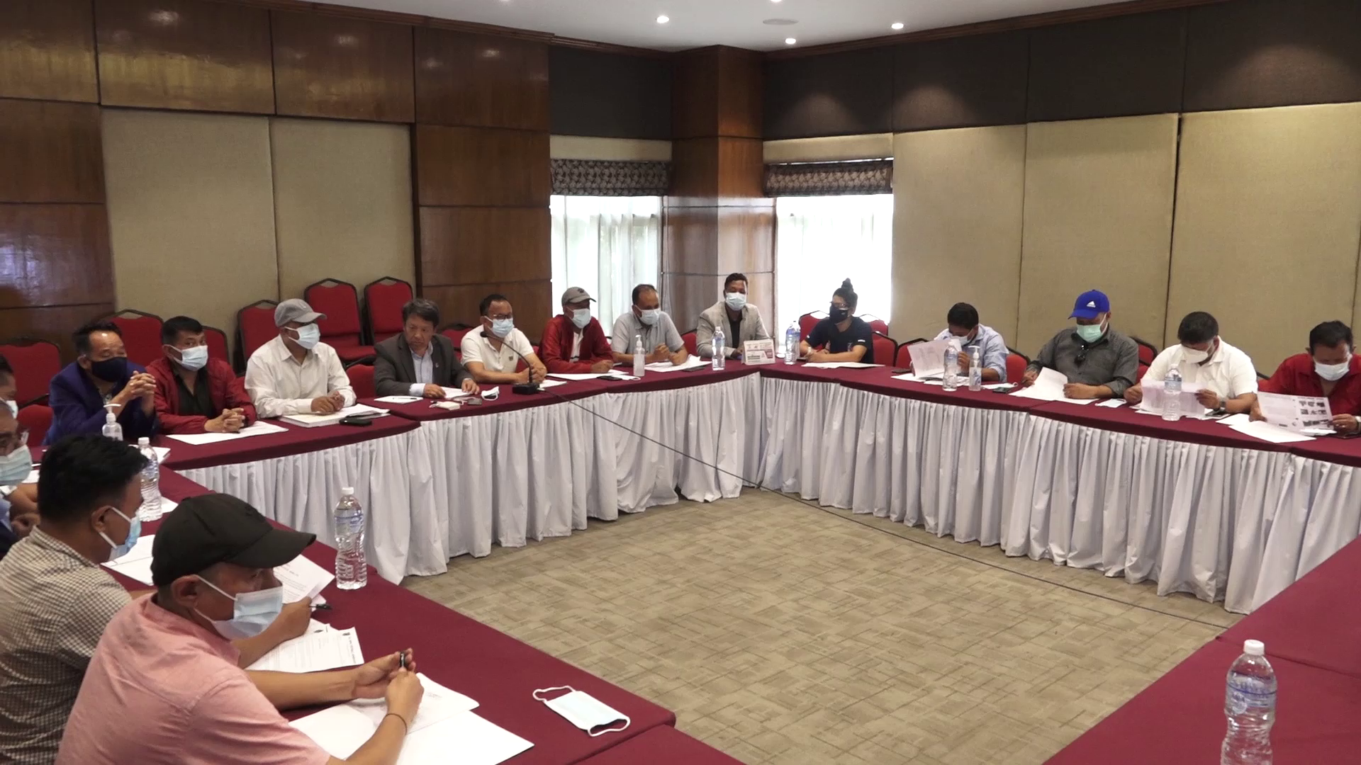 एन्फाको आकस्मिक बैठक जारी, अलमुताइरीको राजीनामा र नेम्बाङमाथिको आरोपबारे छलफल हुने