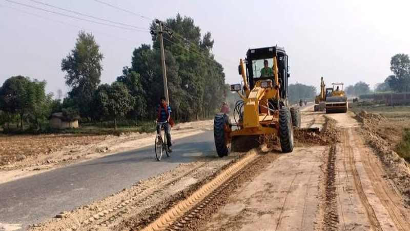 हुलाकी राजमार्गको ६५ प्रतिशत निर्माण सम्पन्न