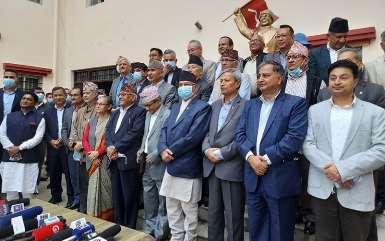 दशबुँदे सहमति कार्यान्वयन गर्ने एमालेको निर्णय, उच्चस्तरीय कार्यदल गठन