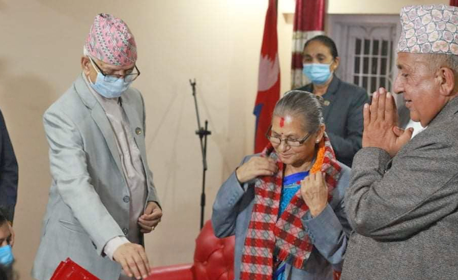 अष्टलक्ष्मी शाक्य बनिन् नेपालको पहिलो महिला मुख्यमन्त्री