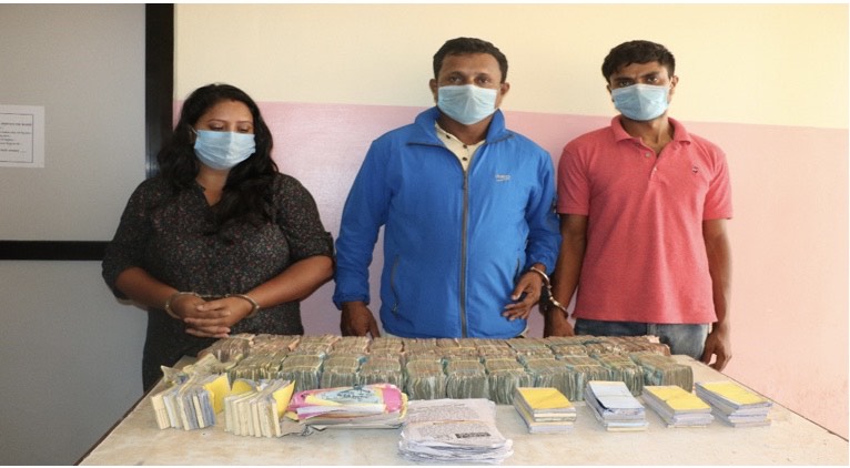 मिर्गौला पीडितको नाउँमा ठगी गर्ने ३ जना ४ लाख रुपैयाँसहित पक्राउ