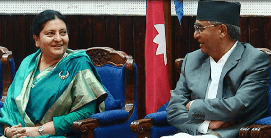 राष्ट्रपति र प्रधानमन्त्रीबीच समसामयिक विषयमा छलफल