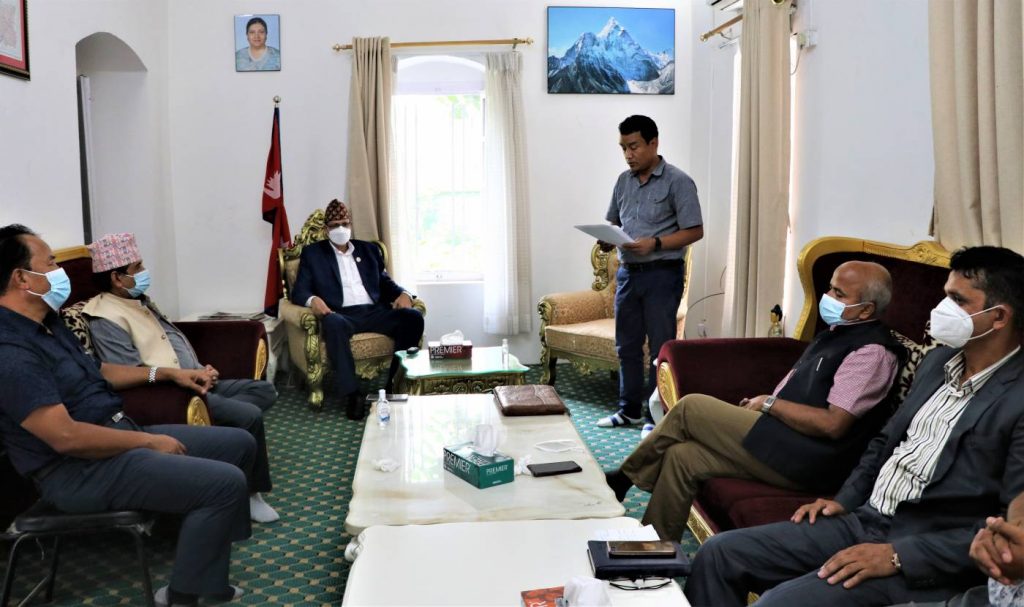 विपद् व्यवस्थापन सर्वपक्षीय समितिद्वारा सभामुख सापकोटाको ध्यानाकर्षण