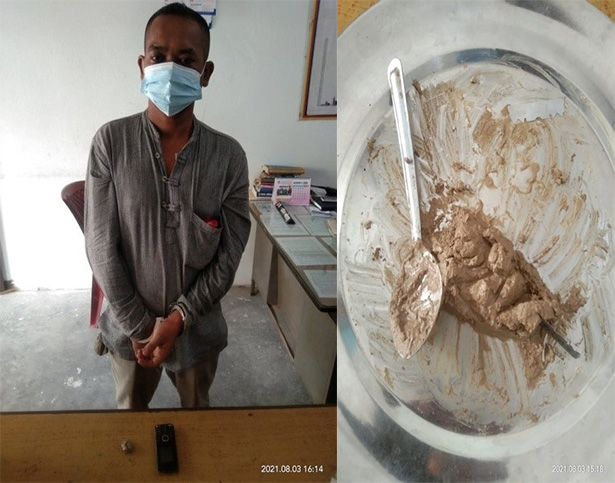 ब्राउन सुगरसहित झापाबाट एक जना पक्राउ