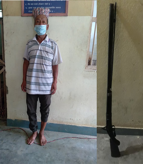 भरुवा बन्दुकसहित एक जना पक्राउ