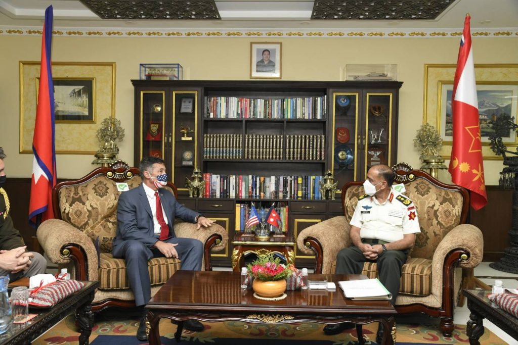 प्रधान सेनापति र अमेरिकाका राजदूतबीच भेटवार्ता