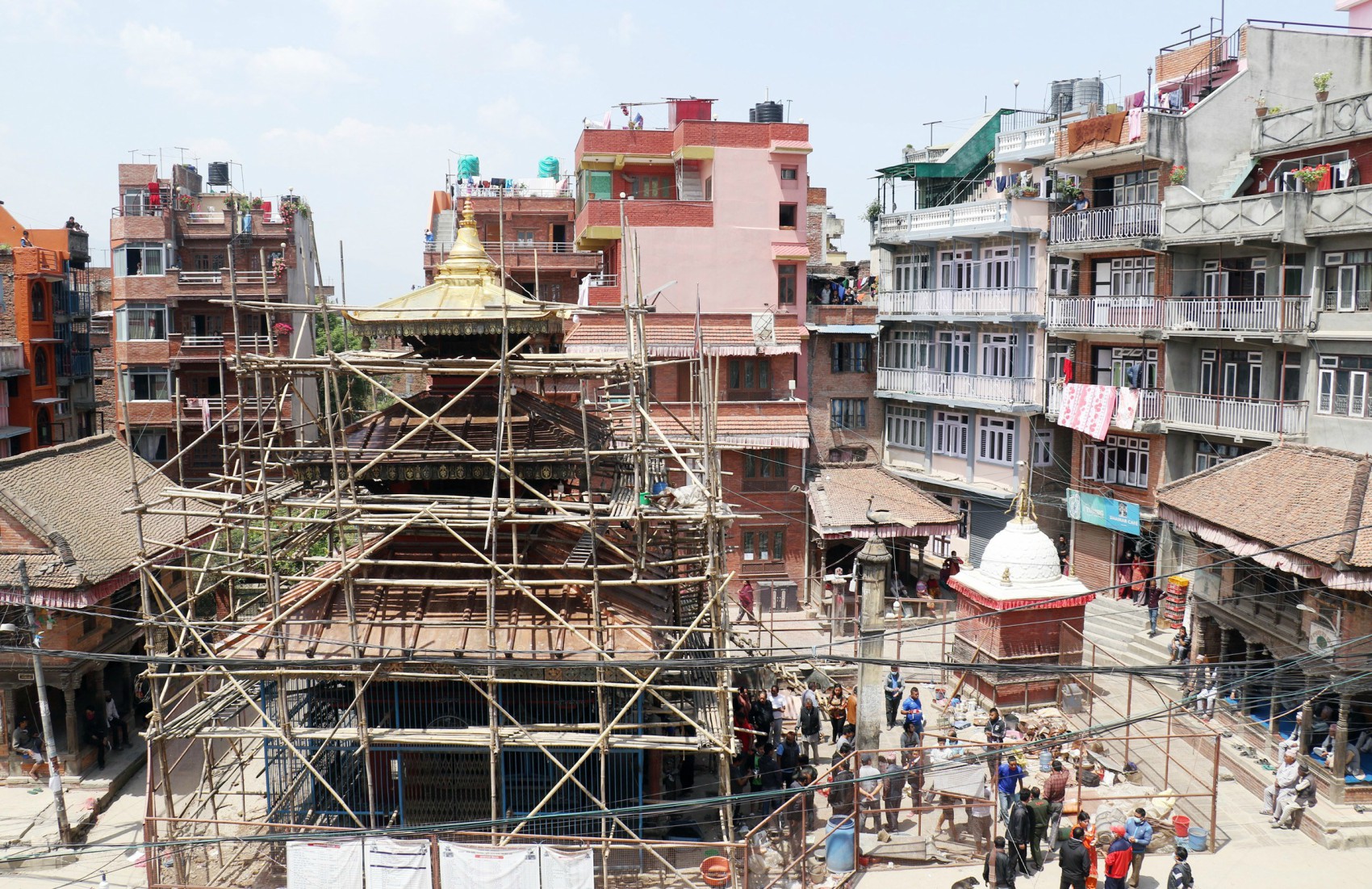 ललितपुरको बालकुमारी मन्दिरकाे पुनःनिर्माण अघि बढ्यो